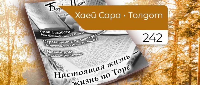 Настоящая жизнь — жизнь по Торе