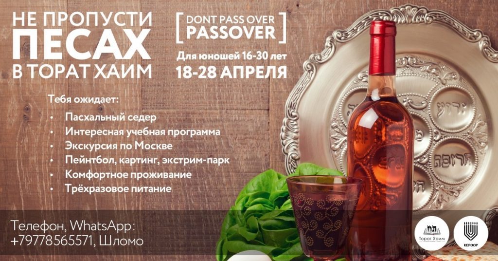 Как провести Песах на 100% кошерно?