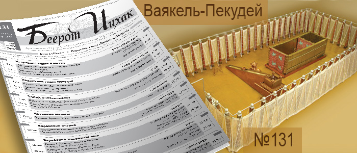 Недельные главы Ваякель — Пекудей