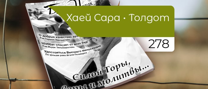 Силой Торы, веры и молитвы…