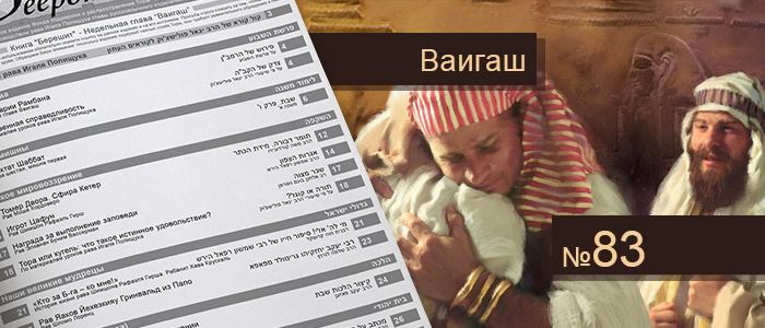 Недельная глава Ваигаш