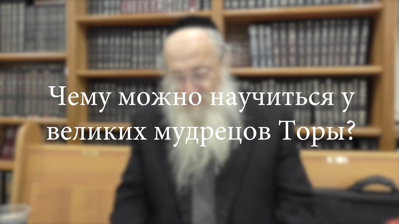 Чему можно научиться у великих мудрецов Торы?