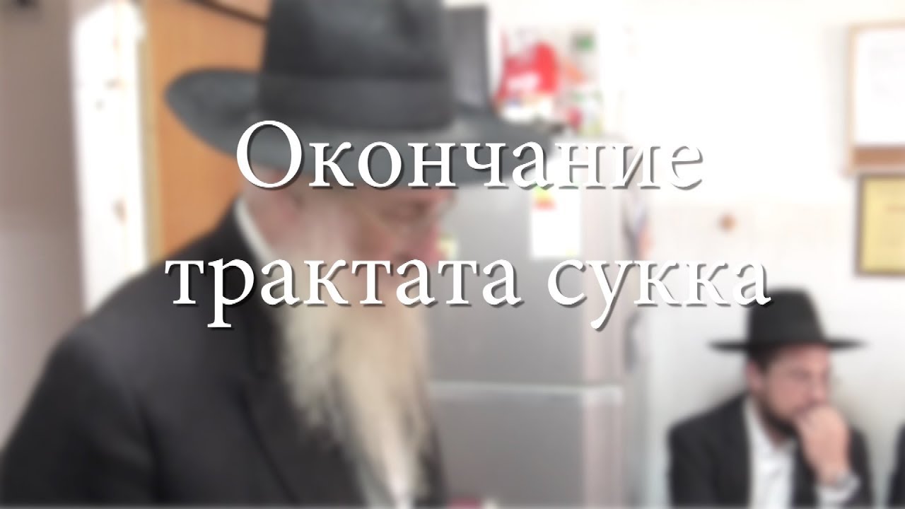 Окончание трактата Сукка. Рав Игаль Полищук
