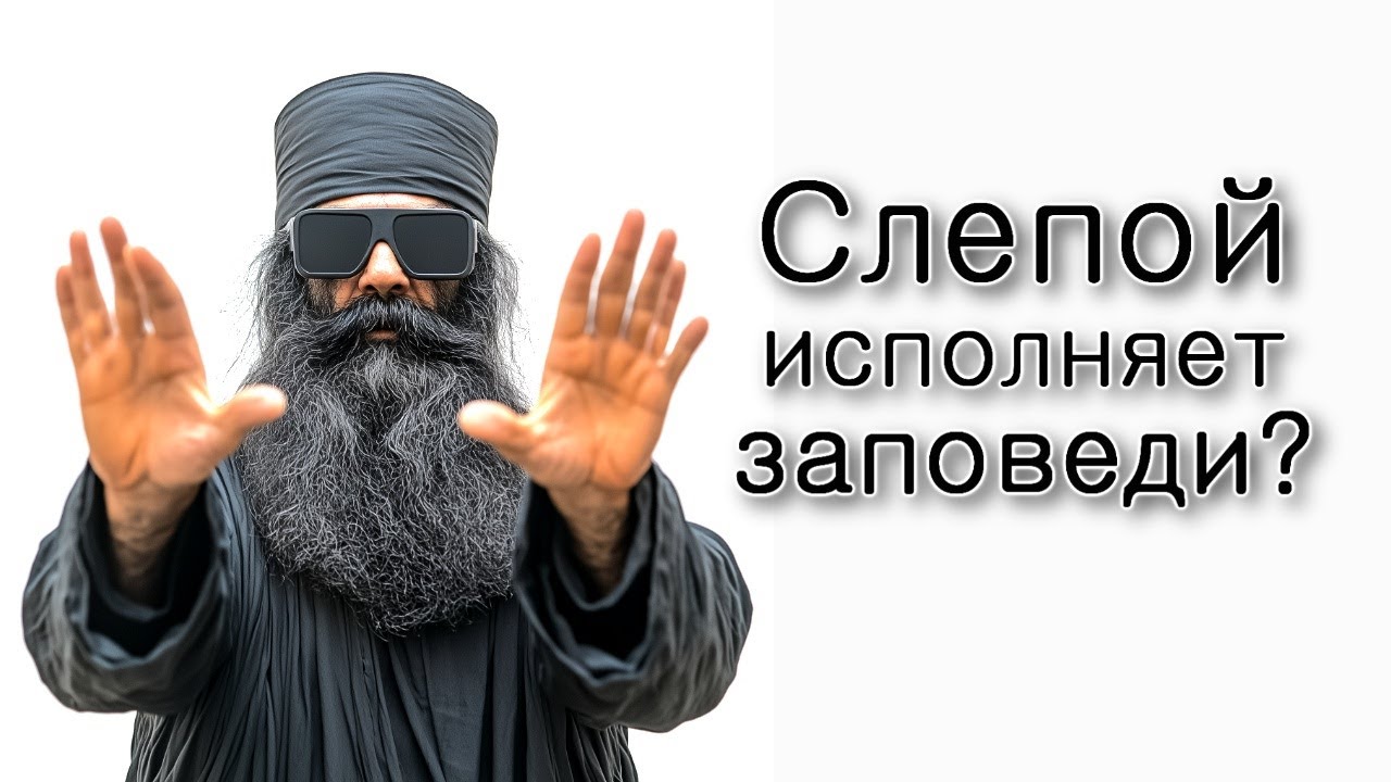 Как слепой исполняет заповеди?
